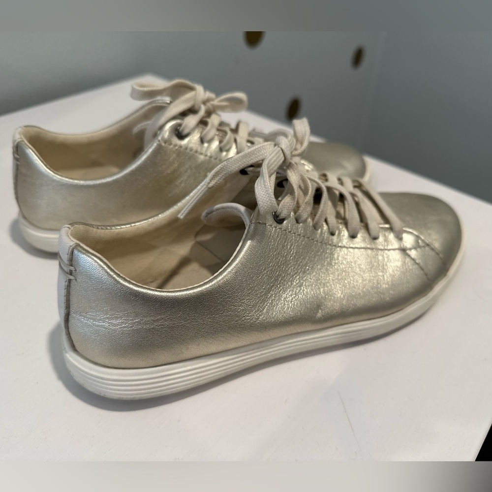 Cole Haan Grand Crosscourt Sneaker leather Gold/ Metallic